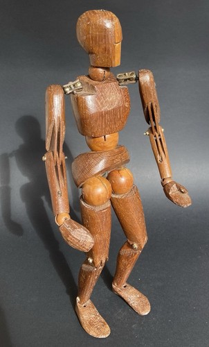 Vintage articulated wooden lay - vintage,
