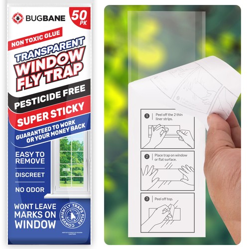 Pack window fly traps - window,