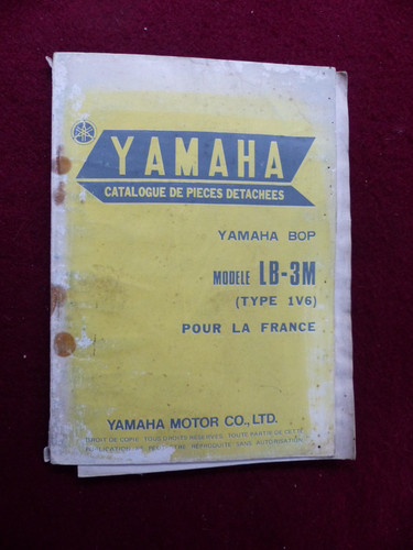 Part list yamaha bop - yamaha,