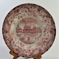 Assiette WEDGWOOD Rose HARVARD UNIVERSITY WESTERLY View HARVARD PAUL REVERA 1767
