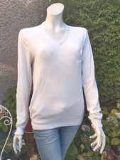 pull beige col V cachemire Brice taille S impeccable