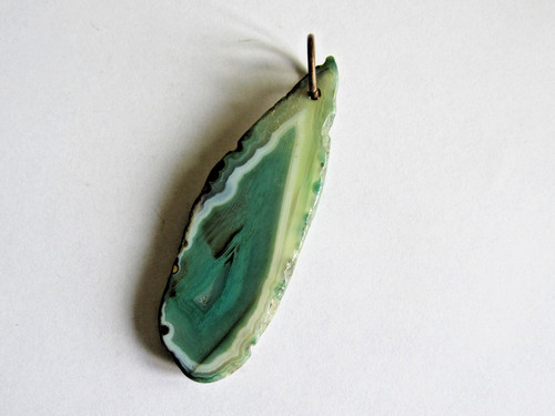 Pendentif tranche agathe - pendentif, d'agathe