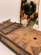 Vintage Wooden Kalimba Thumb