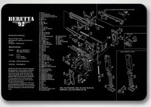 Tapis nettoyage beretta 3mm - tapis,