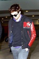 AUTHENTIC VINTAGE MTV 1984 VARSITY LETTERMAN PYRAMID JACKET ++ ROBERT PATTINSON