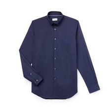 Chemise Homme LACOSTE CH9623 423 Coton Manches Longues Coupe Regular Bleu Marine