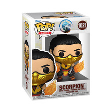 COFFRET FIGURINE FUNKO POP GAMES MORTAL KOMBAT 1 SCORPION 1021 NEUF #1021