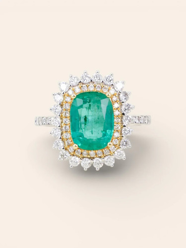Bague blanc émeraude - bague, 2,17