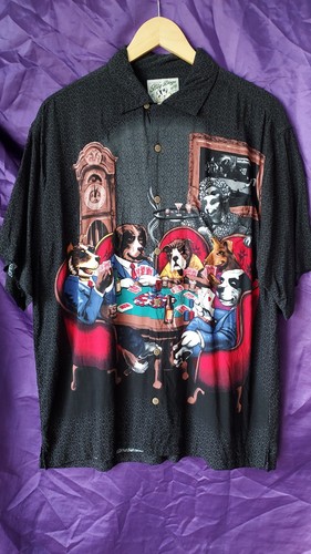 Chemise chiens jouant - jouant, table