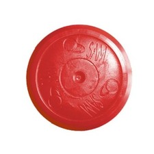 Palet, puck rond rouge pour