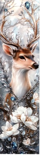 Marque page noël - page, cerf
