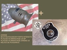 KIT SIRENE 12V METAL US VINTAGE 150DB   jeep willys gpw  dodge