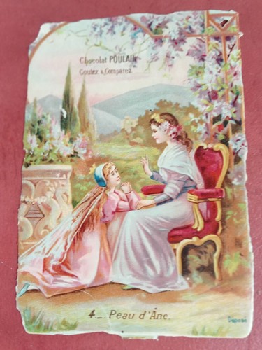Ancienne chromo image - ancienne, pub