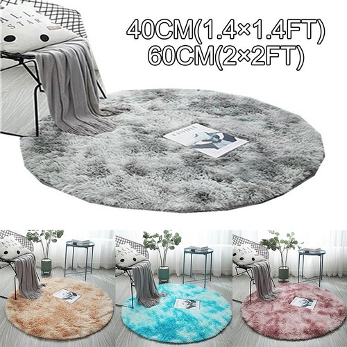 Rond poils longs shaggy tapis - poils,