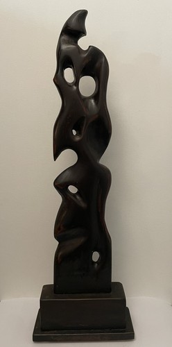 Sculpture bois abstraite xxe - bois,