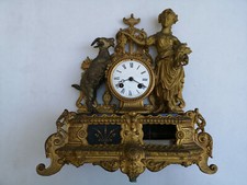 Pendule XIXe Régule doré et