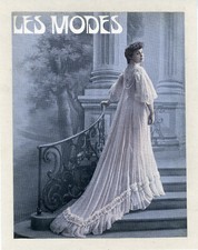 "Mme REJANE" Couverture originale entoilée LES MODES n° 20 (Aôut 1902) 