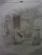 dessin humour  avec chat  par sempé     ANNEE 1992   M1642