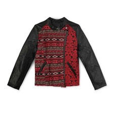 Veste Décontractée Desigual Femme Rouge Lv7 Taille M EU 38