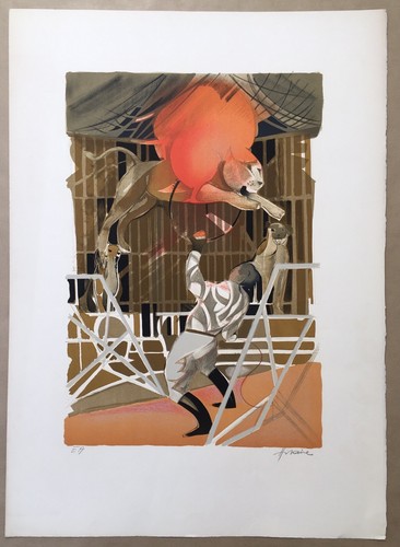 Lithographie epreuve artiste - lithographie,