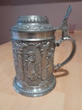 Chope A Bière En Etain