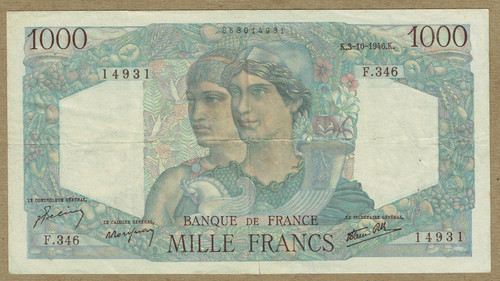 Banque france 10 1946 - de,