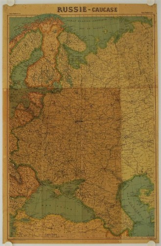 Affiche carte taride russie - carte,
