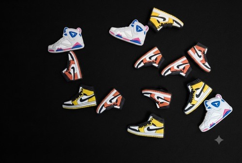 Lot sneaker shoe charms - lot,
