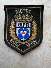 RATP patch Insigne GIPR Protection des Réseaux METRO BUS RER noir