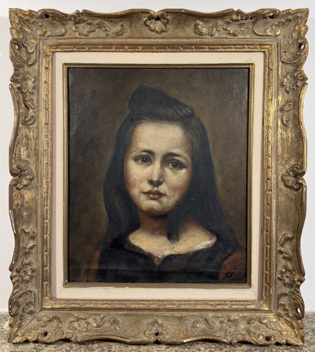 Huile sur panneau signée - ,