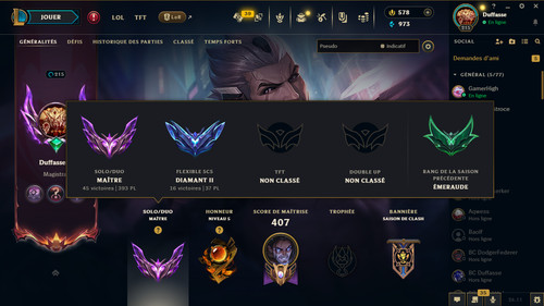 Compte league legends - compte,