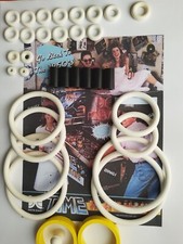 FLIPPER-DATA EAST-TIME MACHINE -KIT ELASTIQUES-DOIGT DE BATTEUR JAUNE-PINBALL