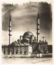 Miroslav Tichy, mosquée Yeni Cami, Istanbul, Turquie  Tirage argentique d'époq