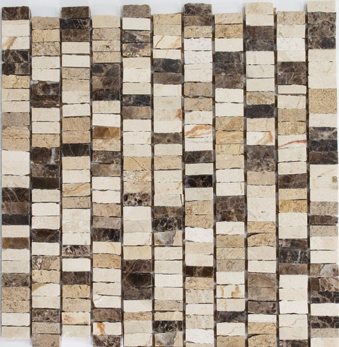 Mosaïque marbre beige marron - mosaïque,