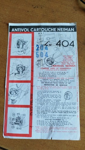 Ancien feuillet antivol - ❤️ancien,