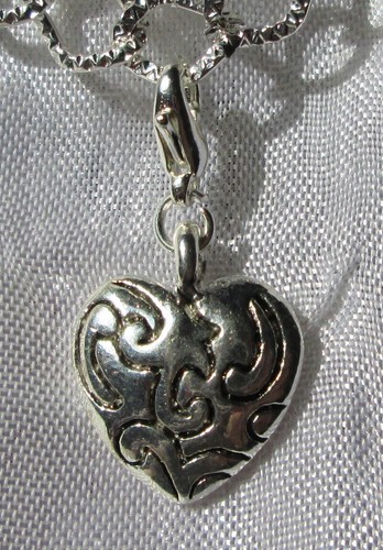 Charm coeur faces breloque - 1,
