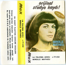 MIREILLE MATHIEU TURQUIE K7 CASSETTE TAPE MC ALBUM AUDIO TURKEY 1973 /+ RARE +