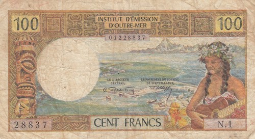 Nle calédonie 100 - 100, francs