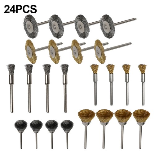 24pcs laiton brosse acier - brosse,