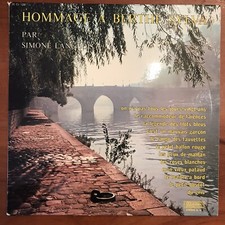 Hommage à BERTHE SYLVA par SIMONE LANGLOIS  LP 33T MUSIDISC CV 1257 