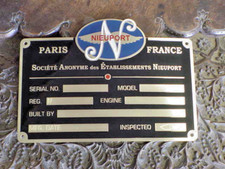 Plaque De Données En Laiton