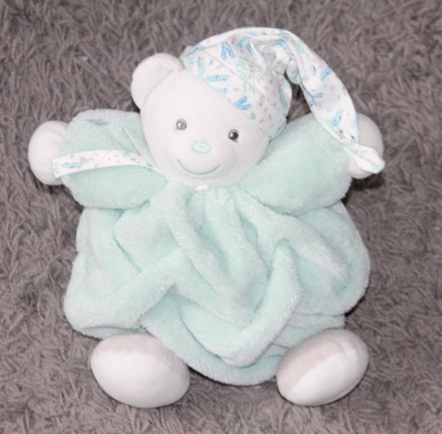 Doudou kaloo ours boule vert - ,