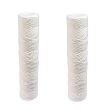 Cartouche filtre à eau 10" 25 micron bobinée particules boue - LOT DE 2