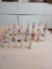 20 jolies fioles à parfum, flacons orientaux, égyptiens, en verre soufflé