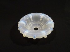 ANCIENNE COUPELLE DE LUSTRE TULIPE VERRE LAMPE OPALESCENT OPALINE ART DECO LIGHT