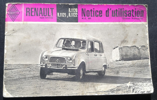 Notice utilisation renault 4 - notice,