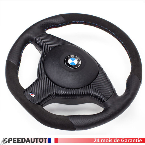 Volant aplati cuir alcantara - volant,