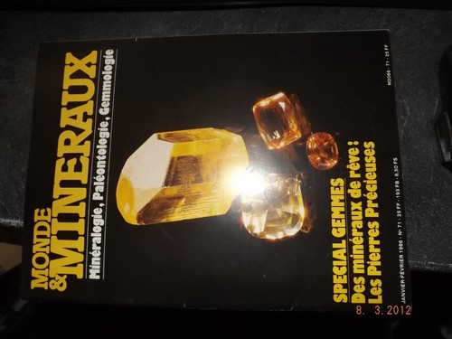 Revue monde mineraux - gc,