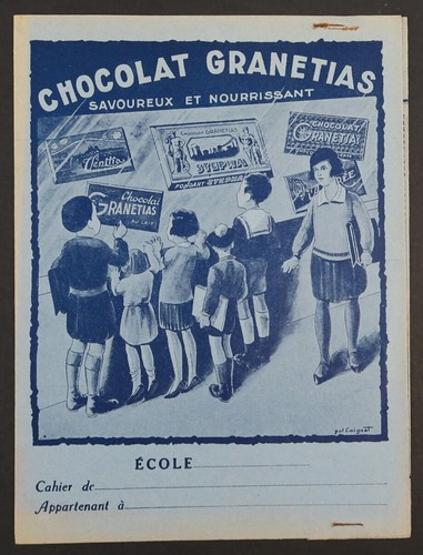 Protège cahier chocolat - cahier,