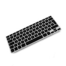 Protection Clavier Housse Clavier Français Protection AZERTY en Silicone Noir